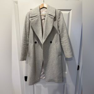 Light grey Club Monaco Daylina wool coat